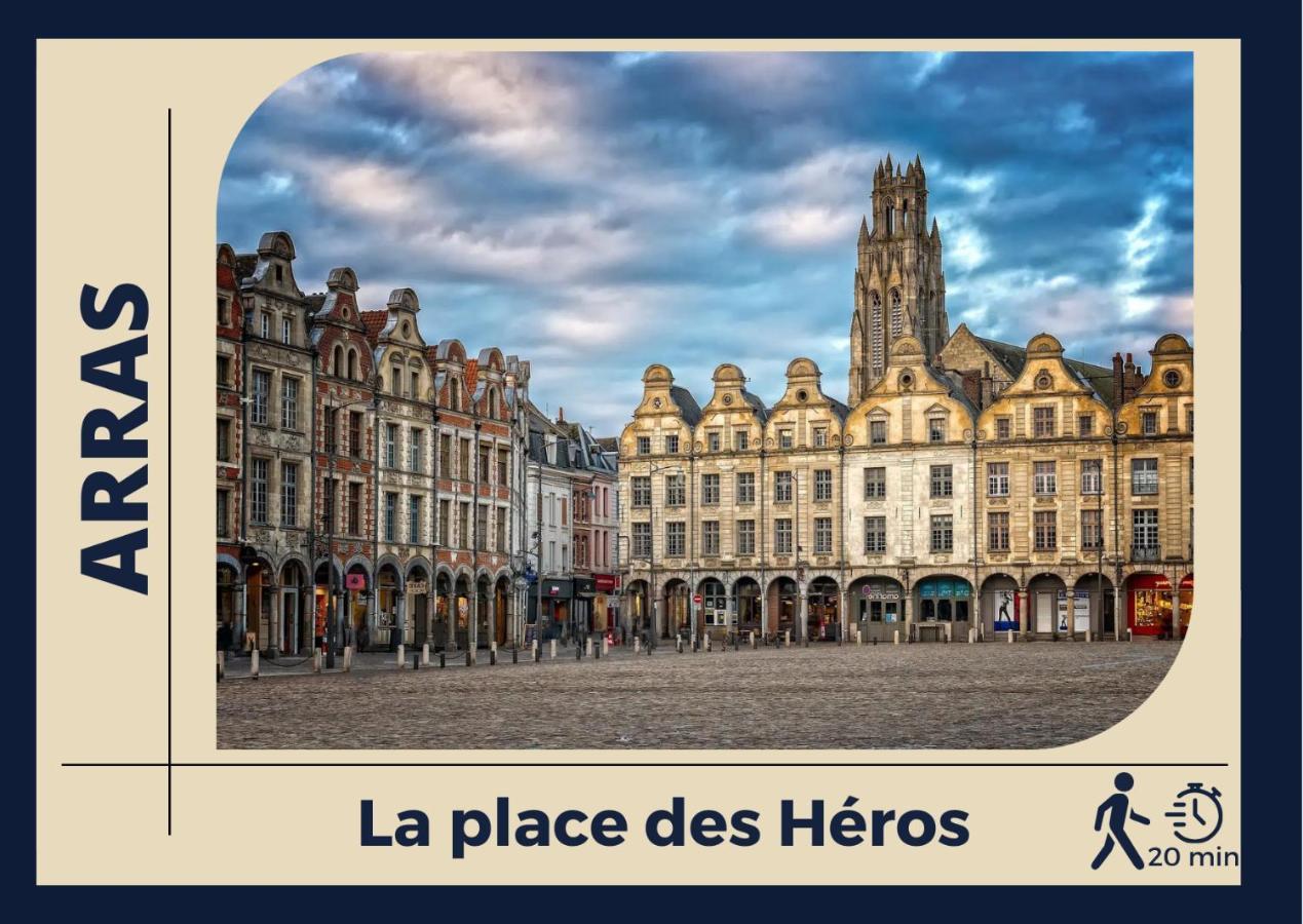 Le Cocon Bleu - Appartement Calme - Parking Gratuit - Fibre Arras Exteriör bild